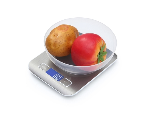 LCD Display Digital Household 5KG Stainless Steel Multifunction Kitchen Weighing Scale for Accurate Weight Measurement