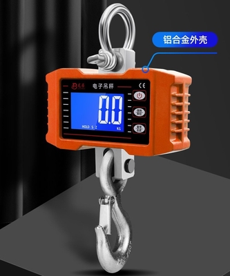 LED Display Aluminum Alloy Stainless Steel Industrial Electronic Crane Scale 500kg1T for Port Direct Lifting Hook