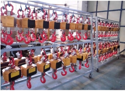 LED Display Aluminum Alloy Stainless Steel Industrial Electronic Crane Scale 500kg1T for Port Direct Lifting Hook