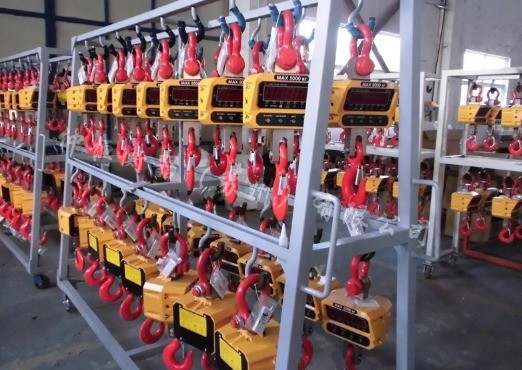 LED Display Aluminum Alloy Stainless Steel Industrial Electronic Crane Scale 500kg1T for Port Direct Lifting Hook