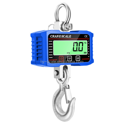 Aluminum Shell Stainless Steel 2-Ton Digital Crane Scale with Battery Powered Remote Control LCD Backlight Orange Blue