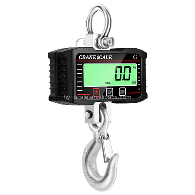 Aluminum Shell Stainless Steel 2-Ton Digital Crane Scale with Battery Powered Remote Control LCD Backlight Orange Blue