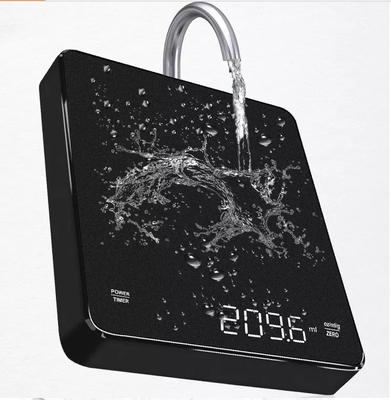 Top Sale Mini Black Digital Coffee Scale with Timer Electric Powered Kitchen Weight Measuring Device Division 1g