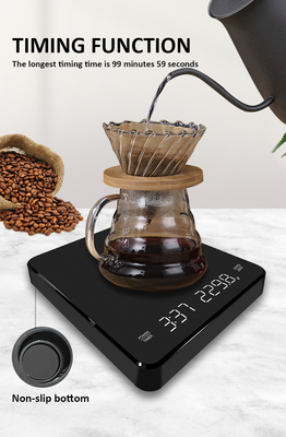 Electric Digital LCD Stealth Touch Botton Kitchen Coffee Scale 3kg Maximum Weight Recommendation and Rechargeable Battery