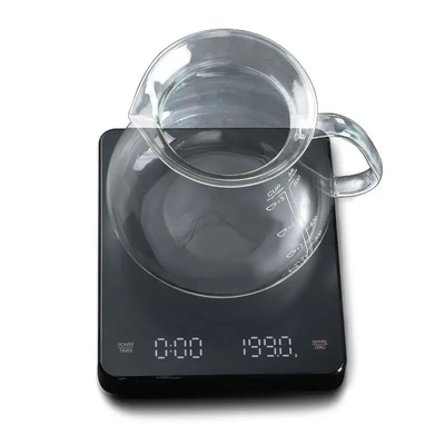 3kg Electric Kitchen Scale Digital Food Coffee Weight Measuring Scale with Charging Timer Function All Season ABS Plastic