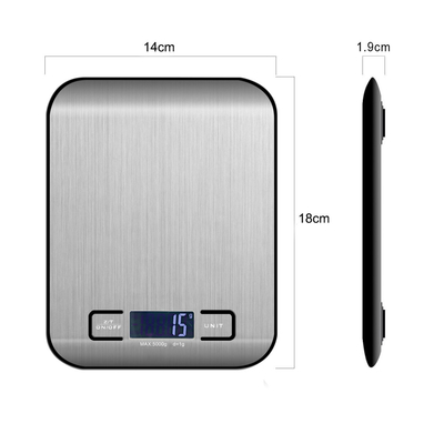 Best Seller Digital Weight Scale 5kg 10kg 1g FCC Certified and ABS Stainless Steel