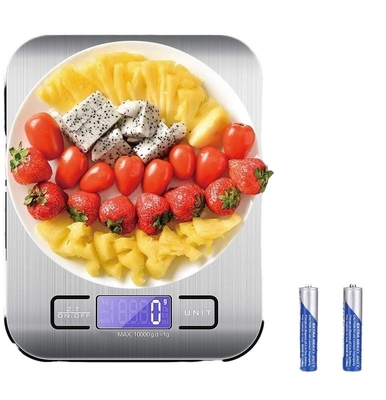 CE Rohs Certified Stainless Steel Electronic Kitchen Food Weighing Scale 5kg Charging Taring Scale with Customized Logo