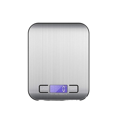 CE Rohs Certified Stainless Steel Electronic Kitchen Food Weighing Scale 5kg Charging Taring Scale with Customized Logo