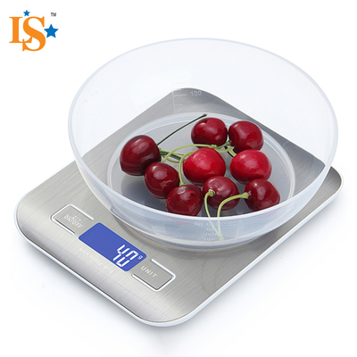 Battery-Powered TARE 5kg 10kg Capacity Digital Display Home Kitchen Food Weighing Scale for Weight Measuring