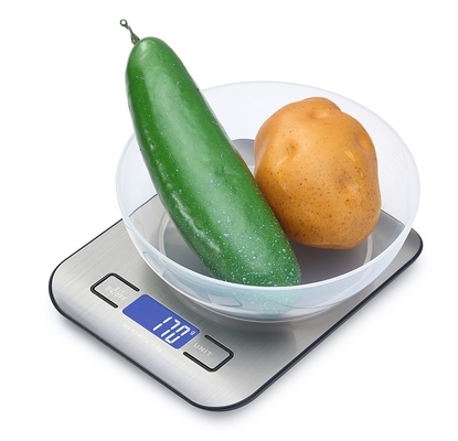 Stainless Steel Kitchen Scale 5kg/1g Capacity Digital Display Multifunctional Electronic Scale for Measuring Food