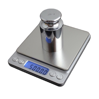 Stainless Steel Kitchen Weight Measuring Scale Battery Powered High Accuracy 3kg 0.1g Digital Food Scale with Scale Tray