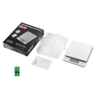 Mini Digital Pocket Diamond Scales 0.01g Note Book Electronic Balance with Weight Measuring Function and Button Battery