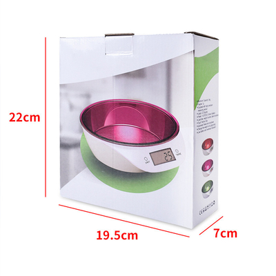 5kg Electronic Weigh Pets Food Weighing Scale With Bowl Digital Kitchen Scales with Product size 18.5*6*20.5CM