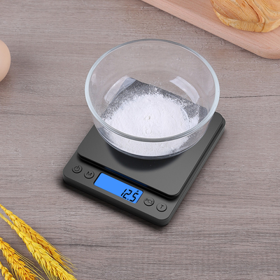 12*10*3cm GYS 3KG Black Color Smart Food Scale Most Competitive Electronic Digital Multifunction Nutrition Weighing Kitchen Scale