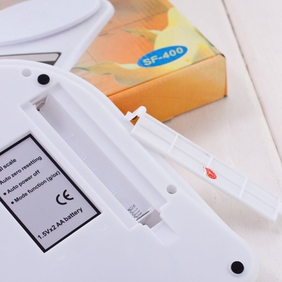 10KG Maximum Weight Recommendation Rectangle SF400 Digital Electric Plastic Kitchen Scale 2KG 5KG 0.1g 1g High Accuracy