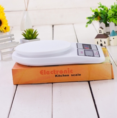 10KG Maximum Weight Recommendation Rectangle SF400 Digital Electric Plastic Kitchen Scale 2KG 5KG 0.1g 1g High Accuracy