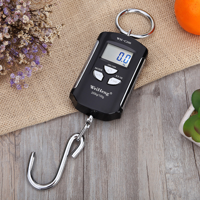 Hanging Scale WH-C200 200kg Portable Crane Scale Small Digital Electronic Hot ABS Material 1g LED/LCD OEM Customizable