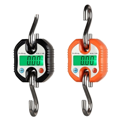 Hanging Scale WeiHeng WH-C100 Portable Electronic Crane 150KG Peak 1G Accuracy LCD Display ABS Material OEM Customizable