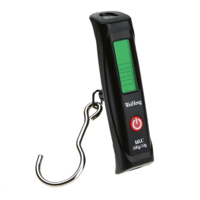 LED Display WH-A12 Belt Travel Bag Hanging Scales 50kg for Customized OEM Support