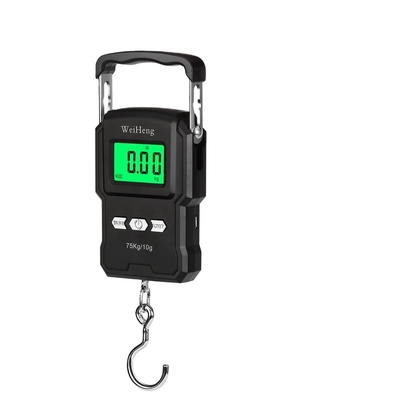 Hanging Scale USB Rechargeable 75KG Digital Hook with 1M Tape Measure Convenient ABS Material Weighing Tool OEM Customizable