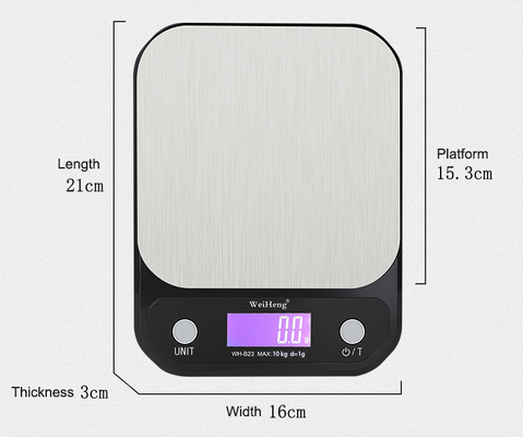 10kg 1g Electronic Digital Kitchen Scale for Accurate Weight Measuring in Kitchen and More