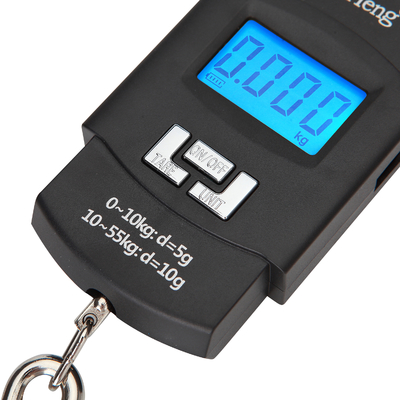 55kg USB Recharging Portable Luggage Scale with Big Hook Division 10G Units lb Portable and Accurate Weighing Solution