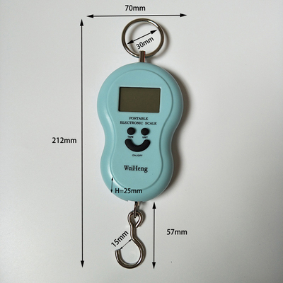 Lock Function 45KG Portable Hanging Luggage Weight Scale with ABS Material and LCD/LED Display 1g Accuracy from Weiheng