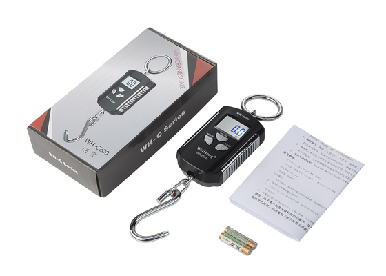 Weiheng C200 Portable Digital Crane Scale 200kg Capacity ABS Material LED/LCD Display 1g Accuracy OEM Customizable
