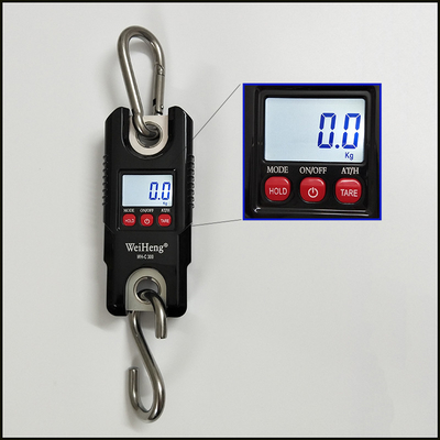 Hanging Scale Portable Electronic Digital Crane Scale 300kg 660lbs Capacity ABS Material LCD/LED Display OEM Customizable
