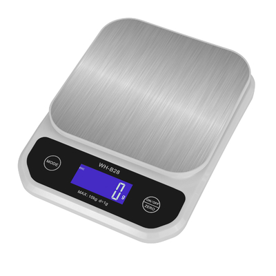 5kg Digital Kitchen Scale USB Rechargeable LED LCD Food Scale ABS OEM Customizable-Model WH-B28-1G Accuracy-Units G-G Units