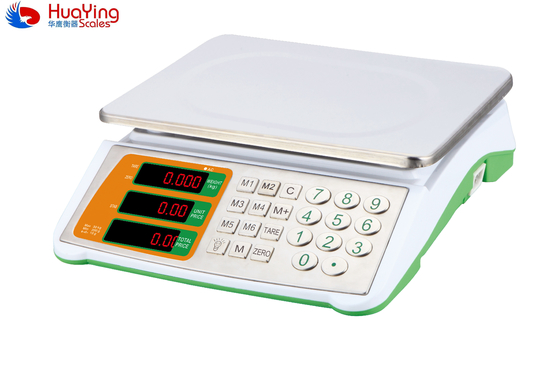 ABS 30kg Stainless Steel 4V Recharge Battery LED LCD Electronic Digital Weight Scale White or Blue Power Supply 110-220V AC