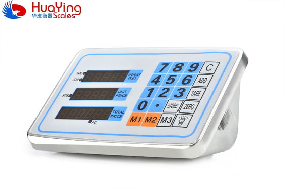 High Accuracy Digital Platform Weighing Scale Indicator AC Rechargeable Battery/DC Power According Customer's Requirement