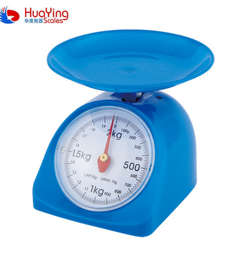 2*AAA Battery Powered Mechanical Spring Kitchen Scale ABS Plastic Material 5kg Weight Capacity