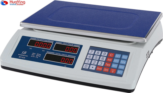 White LED Display Electronic Scale Kitchen Weight Fruit and Vegetable Tcs Electronic Platform Scale for Accurate Valuation