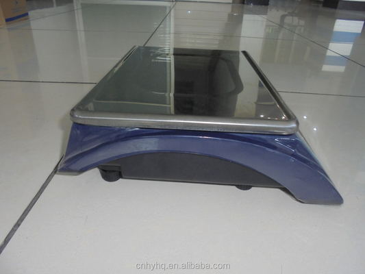 Dark Blue Body Scale HY-807T Acs-40KG Digital Kitchen Weighing Scale with Black Plastic Base