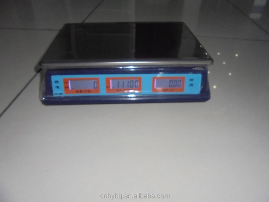 Dark Blue Body Scale HY-807T Acs-40KG Digital Kitchen Weighing Scale with Black Plastic Base
