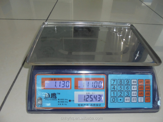 Dark Blue Body Scale HY-807T Acs-40KG Digital Kitchen Weighing Scale with Black Plastic Base