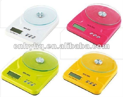1g Accuracy and D Power Supply 5kg Digital Kitchen Scale ACS-301 for Accurate Ingredient Weighing
