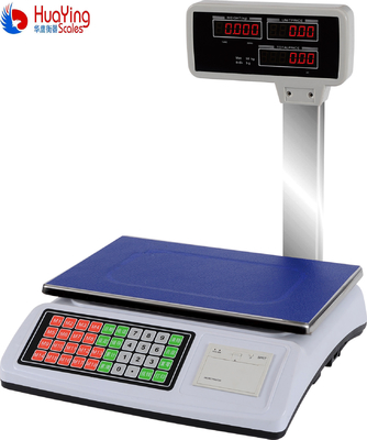 Stainless Steel Pan and Customizable Power Line 50kg Supermarket Digital Weighing Scale for Accurate Measurements