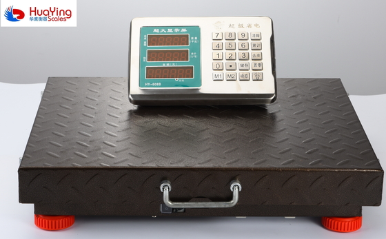Portable 200kg Digital Platform Weighing Scale with Rechargeable Battery and Stainless Steel Disk Pansize 52*60cm