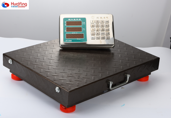 Portable 200kg Digital Platform Weighing Scale with Rechargeable Battery and Stainless Steel Disk Pansize 52*60cm