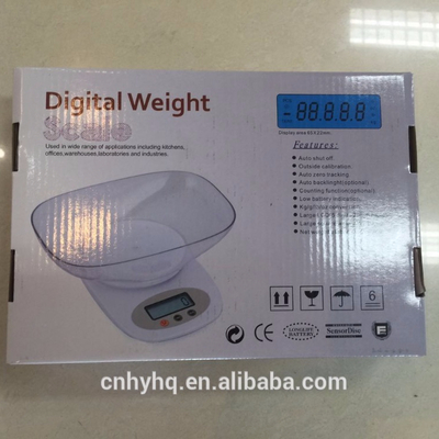 10kg Capacity Digital Kitchen Scale with Bowl Function Weight Measuring Original HT-800 With Scale Tray
