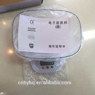 10kg Capacity Digital Kitchen Scale with Bowl Function Weight Measuring Original HT-800 With Scale Tray
