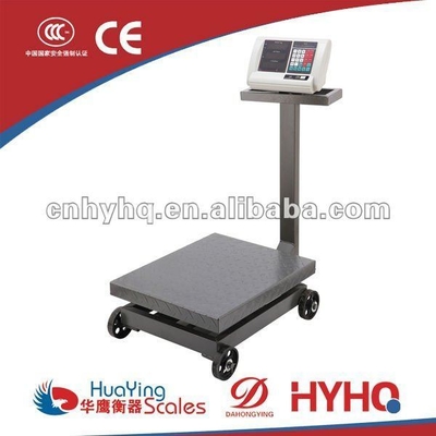 6V or 4V Power Supply Bench Scale Platform Electronic Scale with Rail and 100kg 300kg Heavy Duty Capacity