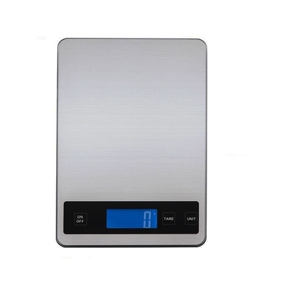 Stainless Steel Household Kitchen Scale with 15kg Capacity and Portable Design using 2*AAA Batteries