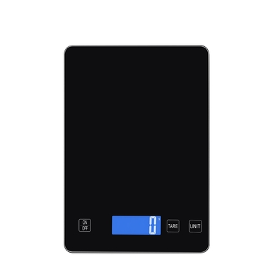 FCC Certified 15 kg Glass Electronic Food Weighing Scale with 2*AAA Batteries and High Precision