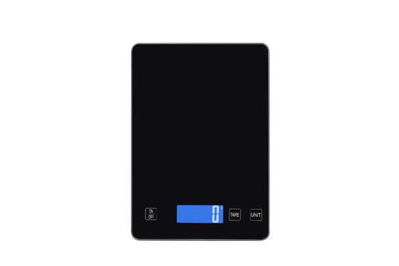 FCC Certified 15 kg Glass Electronic Food Weighing Scale with 2*AAA Batteries and High Precision