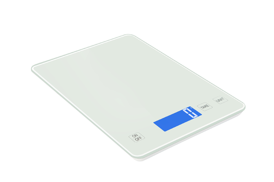 FCC Certified 15 kg Glass Electronic Food Weighing Scale with 2*AAA Batteries and High Precision