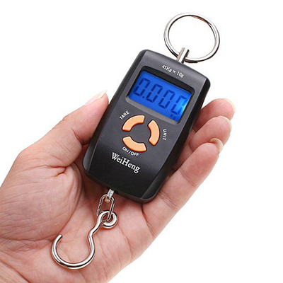 Weiheng Small Portable Electronic Digital Luggage Scales WH-A05 45KG Accuracy 5g Maximum Weight Recommendation 45 KG