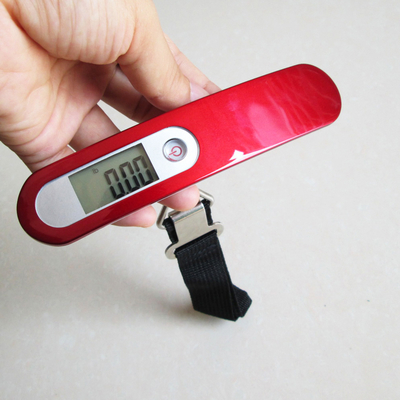 Weiheng WH-A20 Silver Digital Travel Scale Portable Big Hook Overload and Low Battery Indication 50KG Maximum Weight